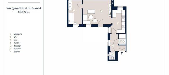 2-Zimmer Wohnung in Leopoldstadt, Austria, Nr. 161441 6