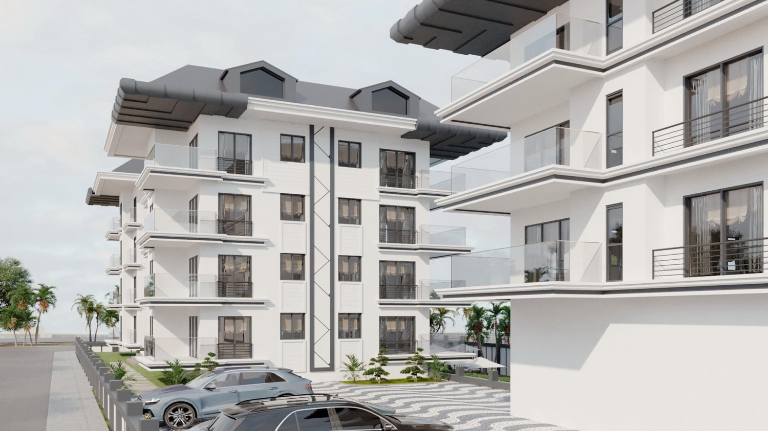 Apartment 2+1 in White House Payallar, Payallar, Turkey No. 39342