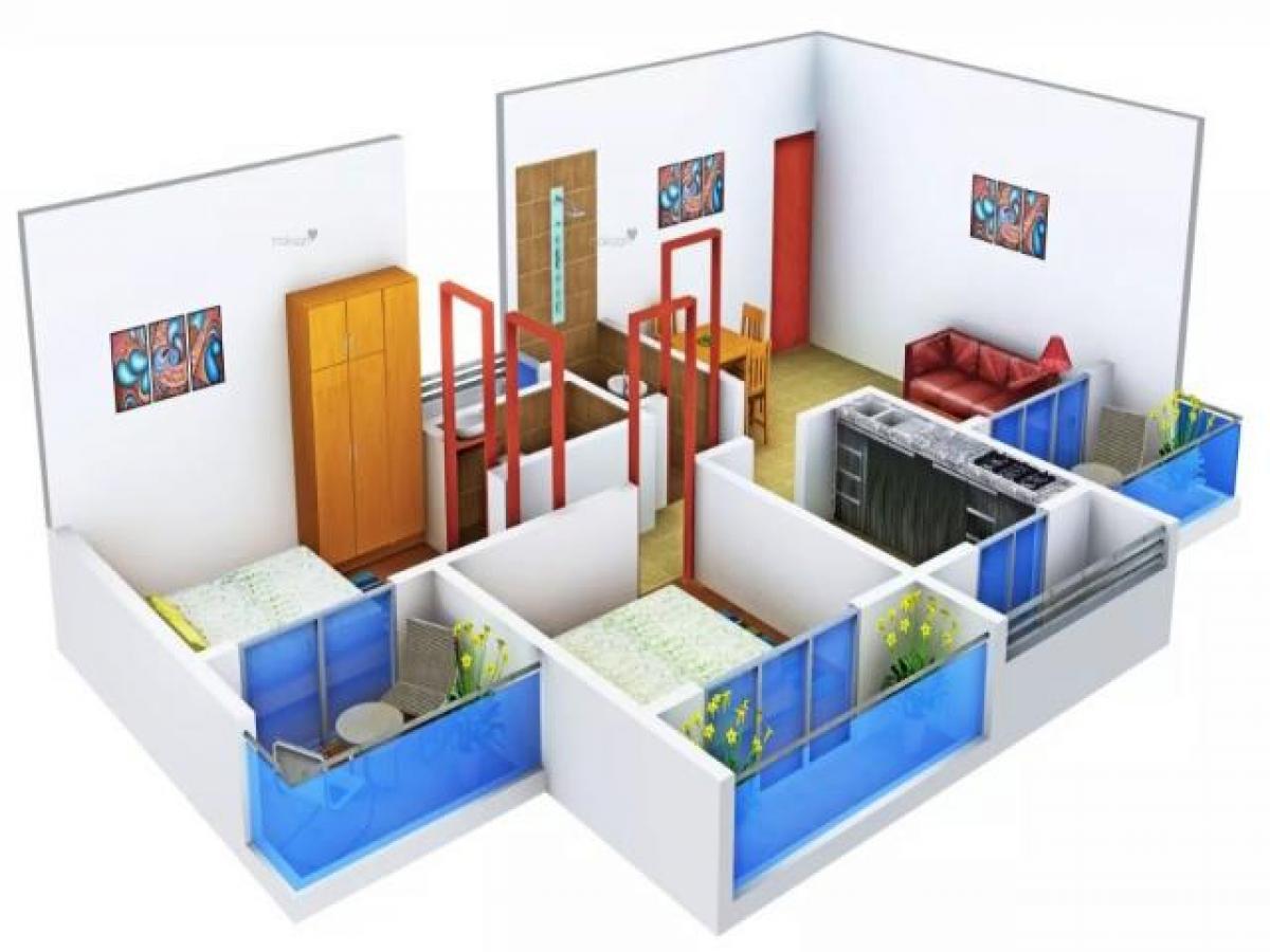 2 bedrooms House in Mumbai, India No. 55899