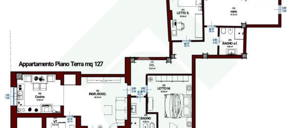 4غرفة شقة في Francavilla Fontana, Italy رقم 129394 11