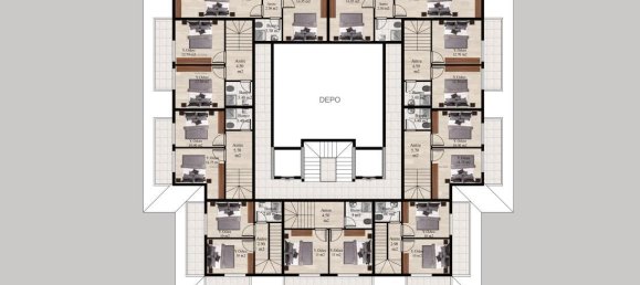 2 rooms Apartment in Konakli, Turkey No. 29804 29