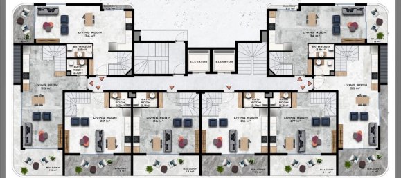 2 rooms Apartment in Alanya, Turkey No. 30176 15