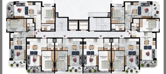 2 rooms Apartment in Alanya, Turkey No. 30176 14