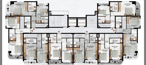 2 rooms Apartment in Alanya, Turkey No. 30176 16