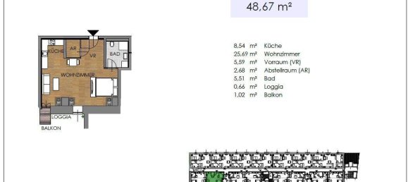 Apartamento de 3 habitaciónes en Bruck an der Leitha, Austria No. 189602 32