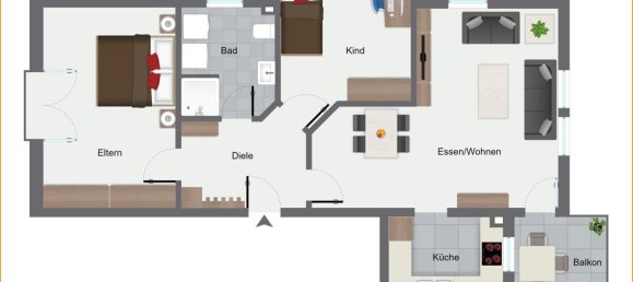 Apartamento de 3 habitaciónes en Neckar-Odenwald-Kreis, Germany No. 35912 4
