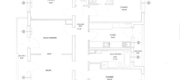 Квартира с 3 спальнями в Страсбург, Франция № 261911 14