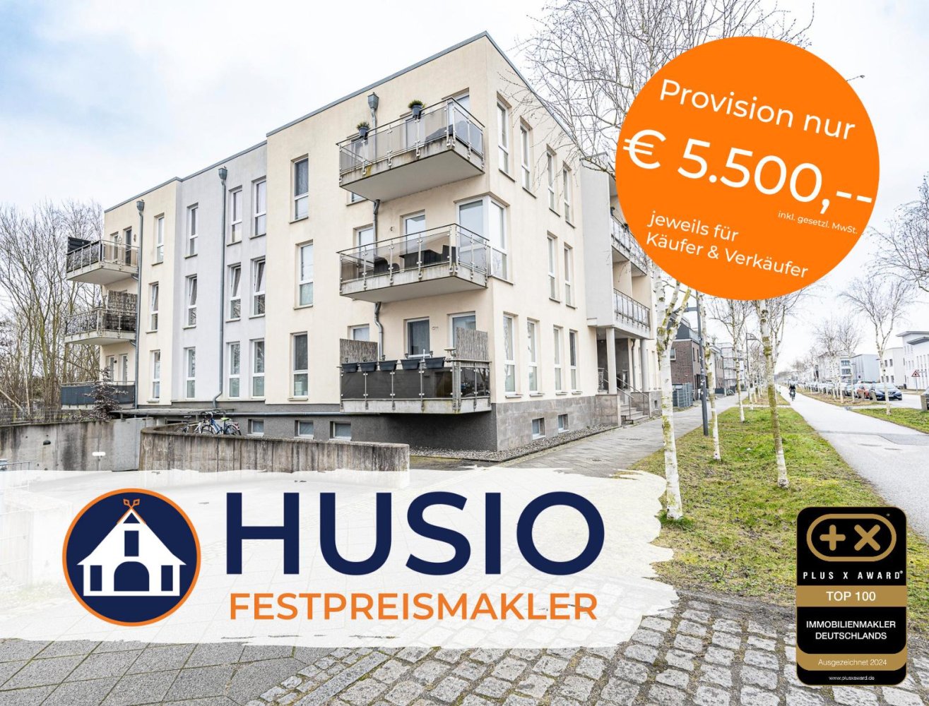 Квартира с 2 спальнями в Любек, Германия № 67777