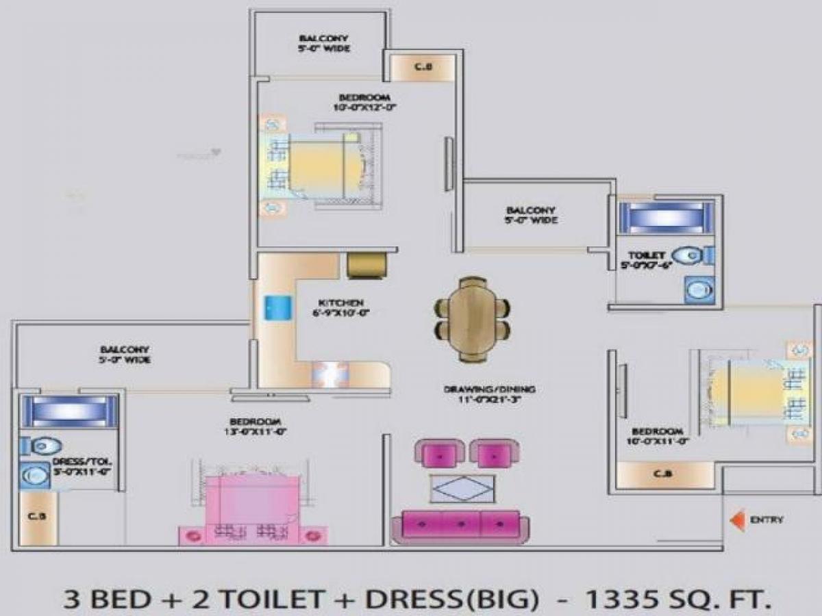 Casa de 3 dormitorios en Noida, India No. 67587