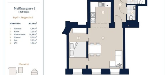 2 rooms Apartment in Vienna, Austria No. 152171 19