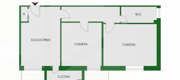 3-salle Appartement à Milan, Italy No. 241658 15