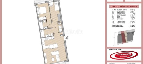 2 غرف نوم شقة في L'Ametlla Del Valles, Spain رقم 64603 36