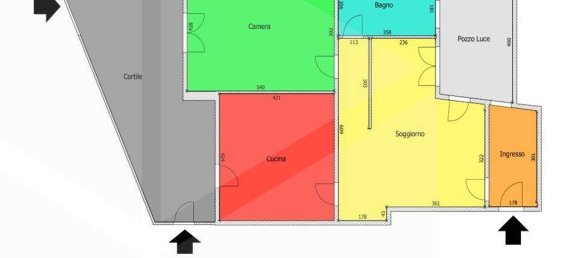 Квартира с 2 комнатами в Бари, Италия № 33847 2