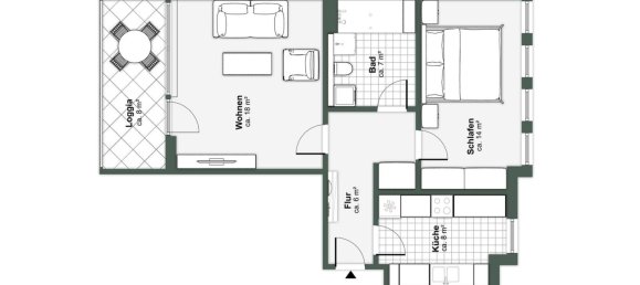 Квартира с 1 спальней в Пренцлауэр-Берг, Германия № 95761 7
