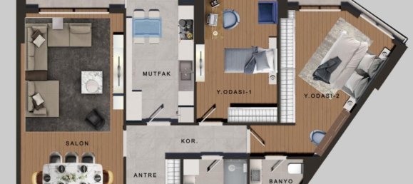 2 rooms Apartment in Bueyuekcekmece, Turkey No. 18380 20