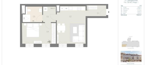 2 rooms Apartment in Wieden, Austria No. 147455 14