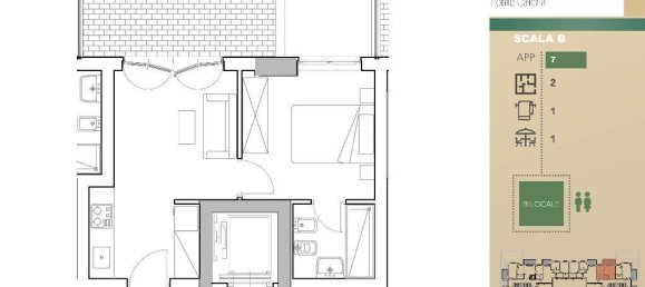 2-salle Appartement à Rome, Italy No. 20825 6