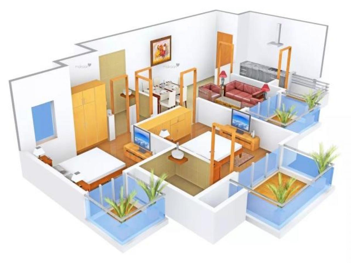 2 bedrooms House in Gurgaon, India No. 7405