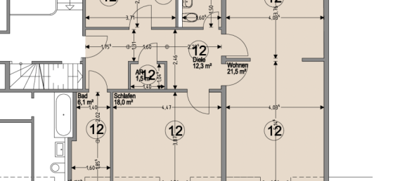 Квартира с 1 спальней в Дюссельдорф, Германия № 281977 3