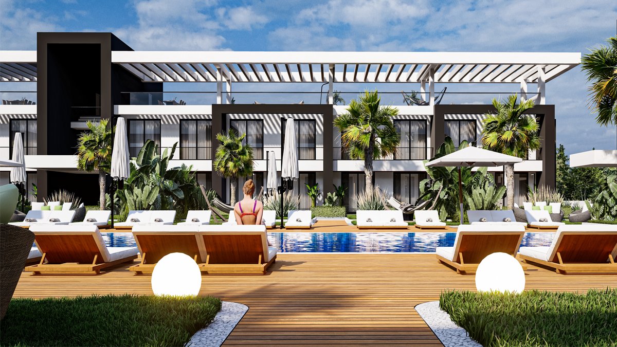 1 غرف نوم شقة في Iskele, Northern Cyprus رقم 16117