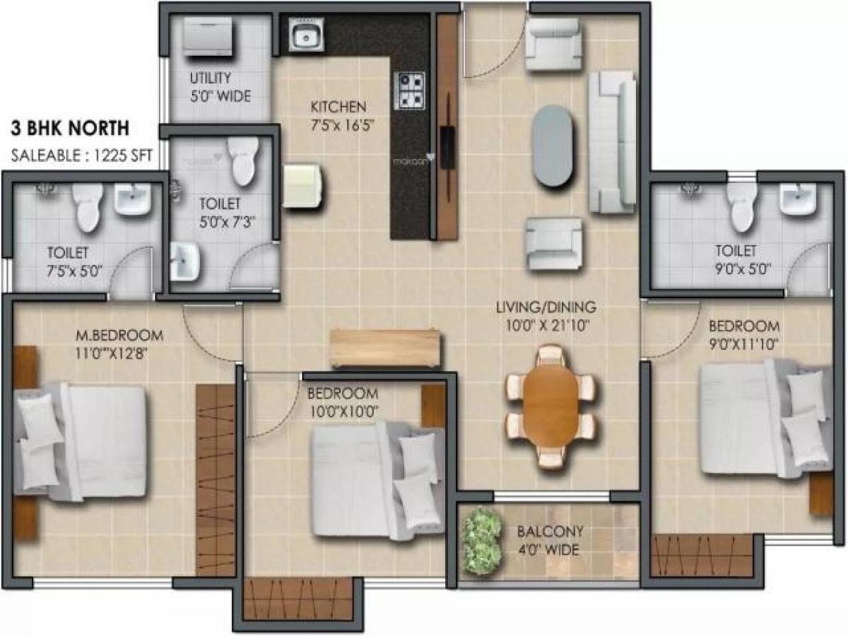 3 bedrooms House in Bangalore, India No. 7591