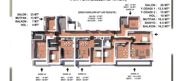 Apartment 1+1 in Gazipasa, Turkey No. 31260 23