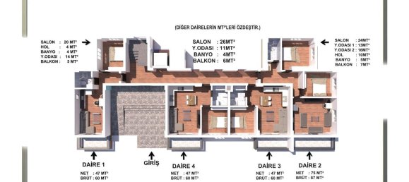 Apartment 1+1 in Gazipasa, Turkey No. 31260 21