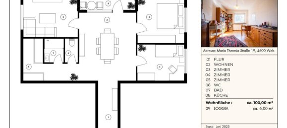 4 rooms Apartment in Wels, Austria No. 171727 14