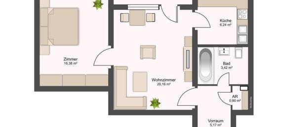 2 rooms Apartment in Salzburg, Austria No. 110191 6