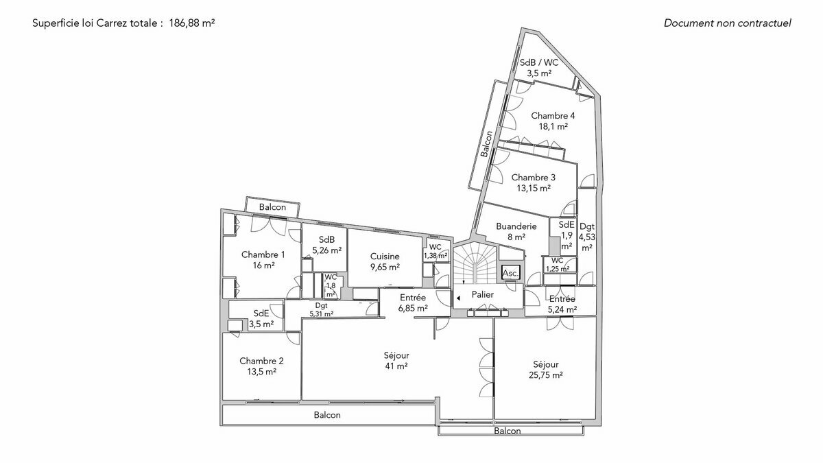 4 bedrooms Apartment in Paris, France No. 129138