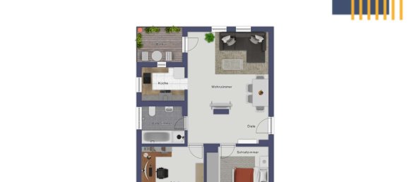 1 Schlafzimmer Wohnung in Tübingen, Germany, Nr. 226196 12