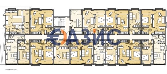 1 غرف نوم شقة في Sveti Vlas, Bulgaria رقم 166 11