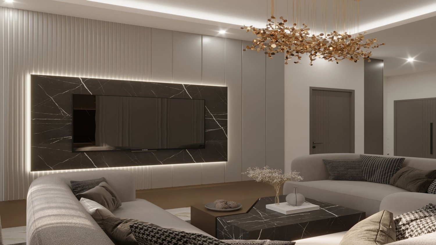 Квартира 2+1 в Moonlight Blue Residence, Авсаллар, Турция № 38455