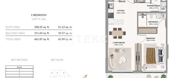 1 dormitorio apartamento en venta en Meydan, Dubai, UAE № 102640 21