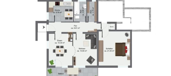 Apartamento de 2 dormitorios en Heilbronn, Germany No. 289159 12