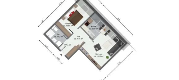 1 bedroom Apartment in Leipzig, Germany No. 37008 6