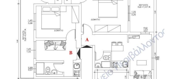 2 غرف نوم شقة في Thessaloniki, Greece رقم 2231 15