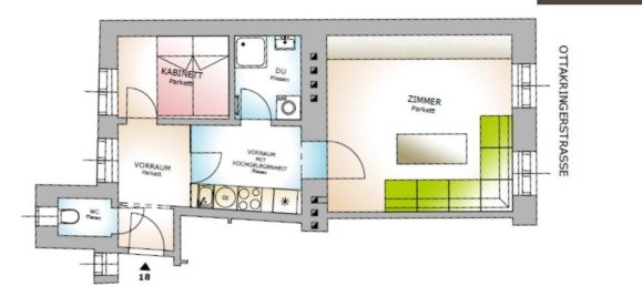 Studio in Ottakring, Austria, Nr. 97561 2