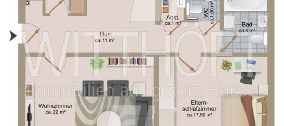 2 Schlafzimmer Wohnung in Wandsbek, Germany, Nr. 342471 2