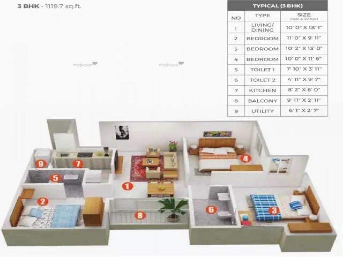 Casa de 3 dormitorios en Kolkata, India No. 23956