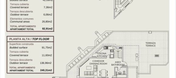 Penthouse T3 em Calpe, Spain N.º 41869 46