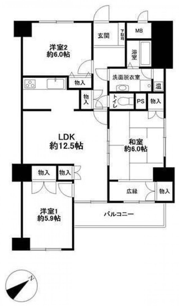 Квартира с 3 спальнями в Айти, Япония № 2675