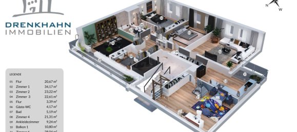 4 Schlafzimmer Wohnung in Rostock, Germany, Nr. 243938 13