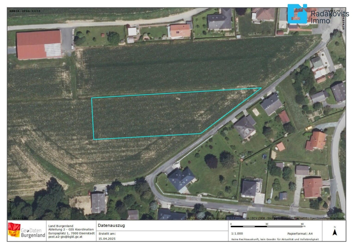  Land in Stegersbach, Austria No. 135033