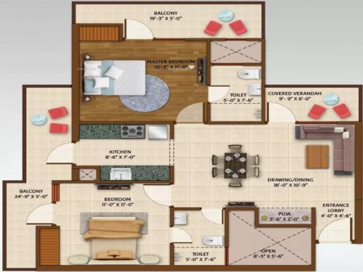 2 bedrooms House in Noida, India No. 67208