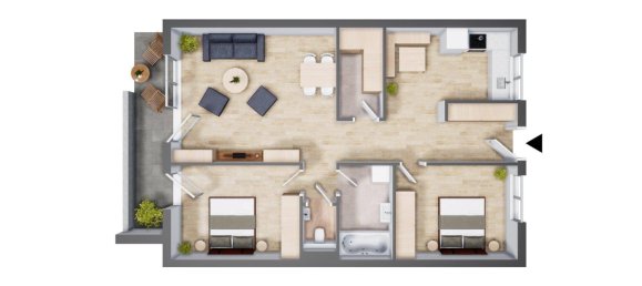 3-Zimmer Wohnung in Wörgl, Austria, Nr. 61914 12