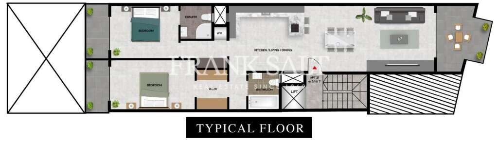 2 chambres Appartement à Sliema, Malta No. 2785