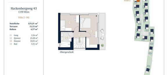 Вилла с 4 комнатами в Дёблинг, Австрия № 9447 30