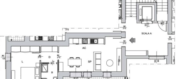 2 rooms Apartment in Buccinasco, Italy No. 152295 3