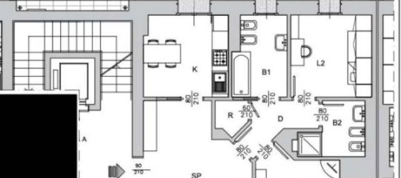 2 rooms Apartment in Buccinasco, Italy No. 152295 8